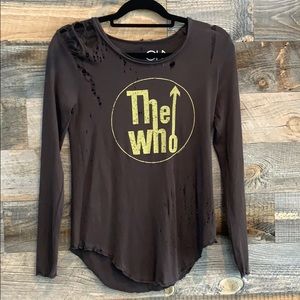 The Who Long Sleeve Distress Band T